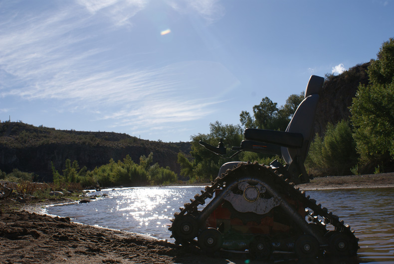 Get Back to Fishing at the Lake & the River With a Tankchair